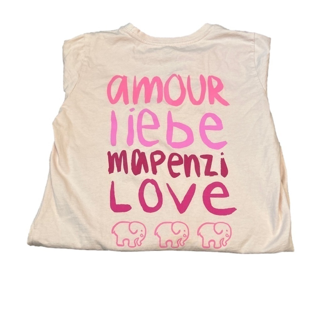 Ivory Ella Long Sleeve Love Organic T-shirt XS